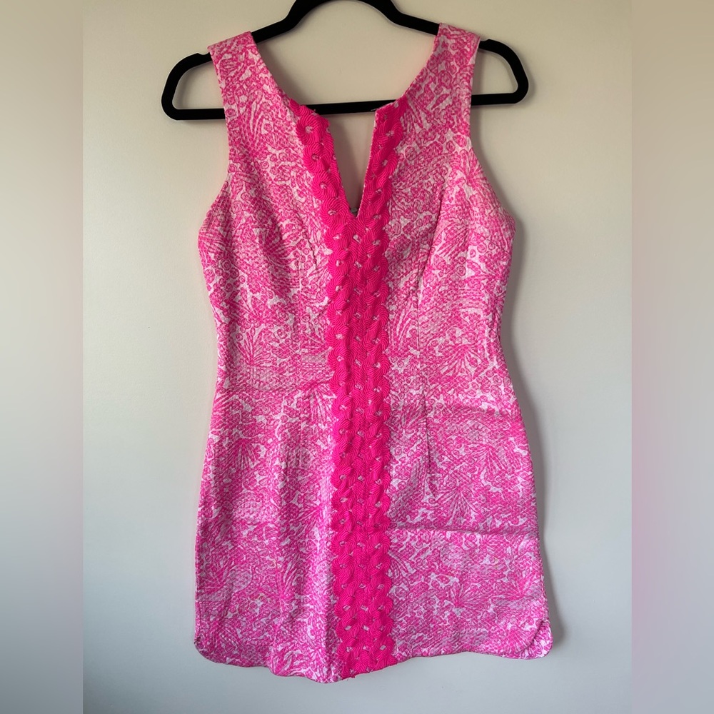 Lilly Pulitzer for target pink printed sleeveless shift dress size 4